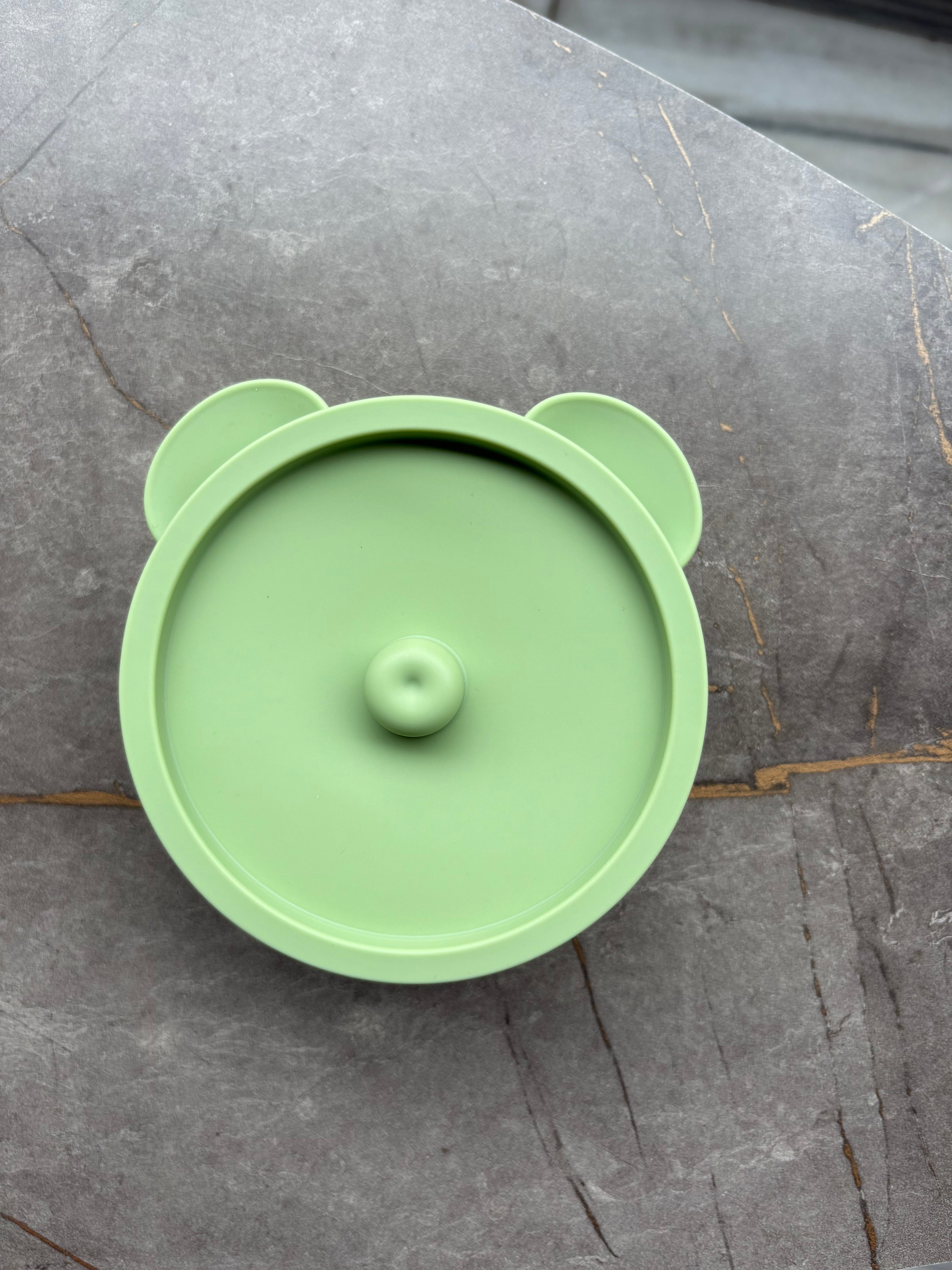 Green Stick & Stay Stainless Bowl